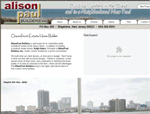 Tablet Screenshot of alisonpaulbuilders.com
